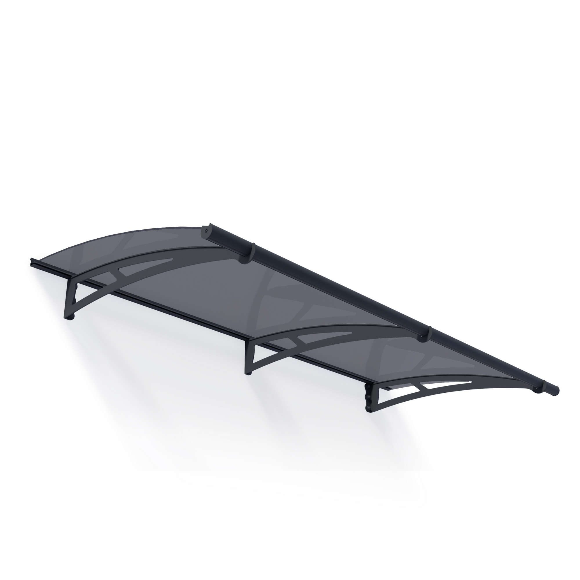 Vordach 'Aquila' anthrazit 91,5 x 205,5 cm Acrylglas grau