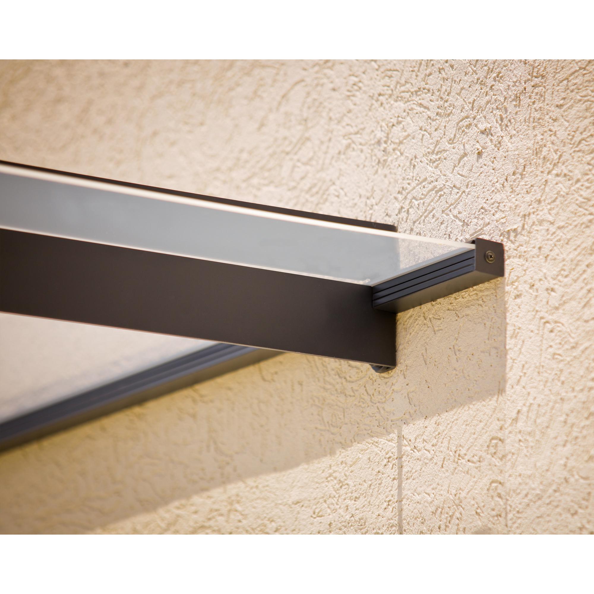 Vordach 'Nancy' anthrazit 94 x 301 cm Acrylglas klar