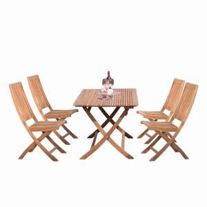 Gartenstuhl 'Paleros' Akazienholz braun 44,5 x 65 x 65 cm