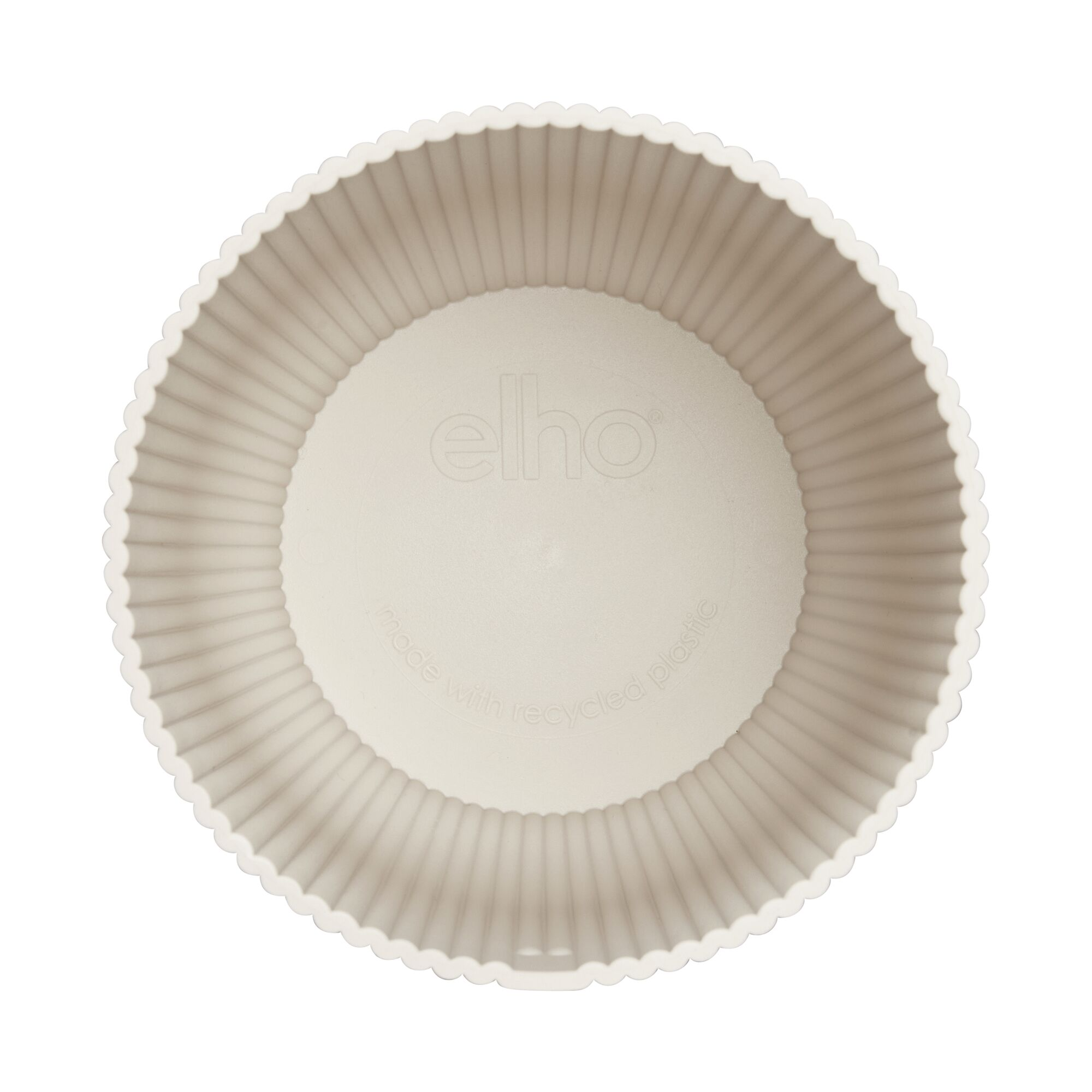 Übertopf 'Vibes Fold Coupe' Kunststoff weiß Ø 14 cm