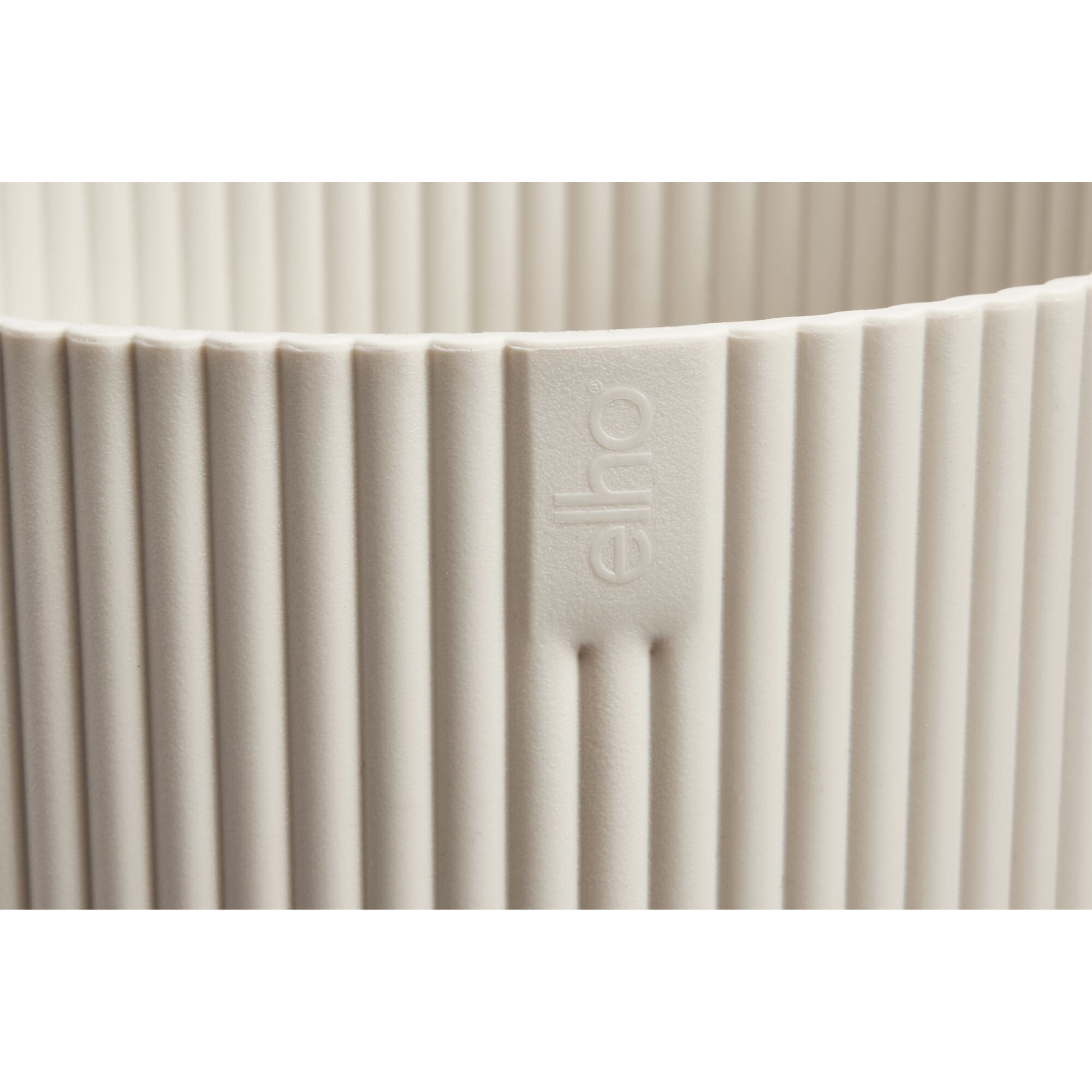 Übertopf 'Vibes Fold Rund' Kunststoff weiß Ø 18 cm