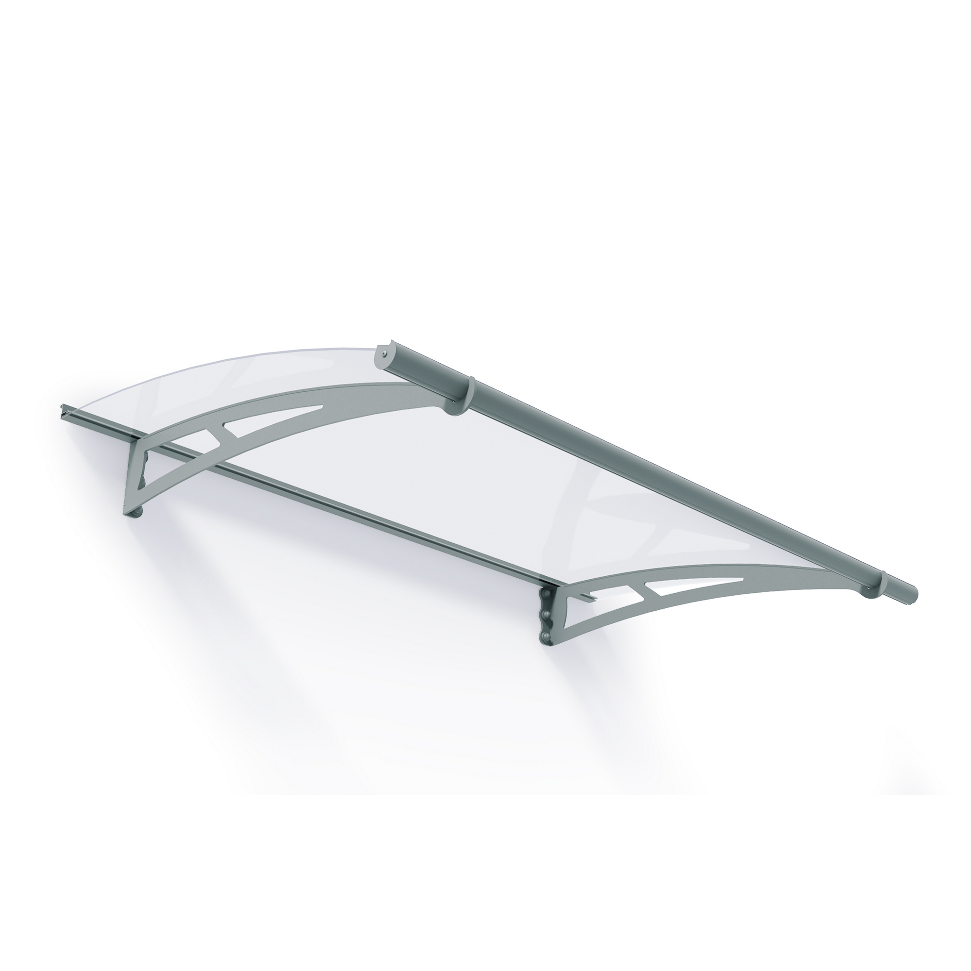 Vordach 'Aquila' grau 91,5 x 150,5 cm Acrylglas klar