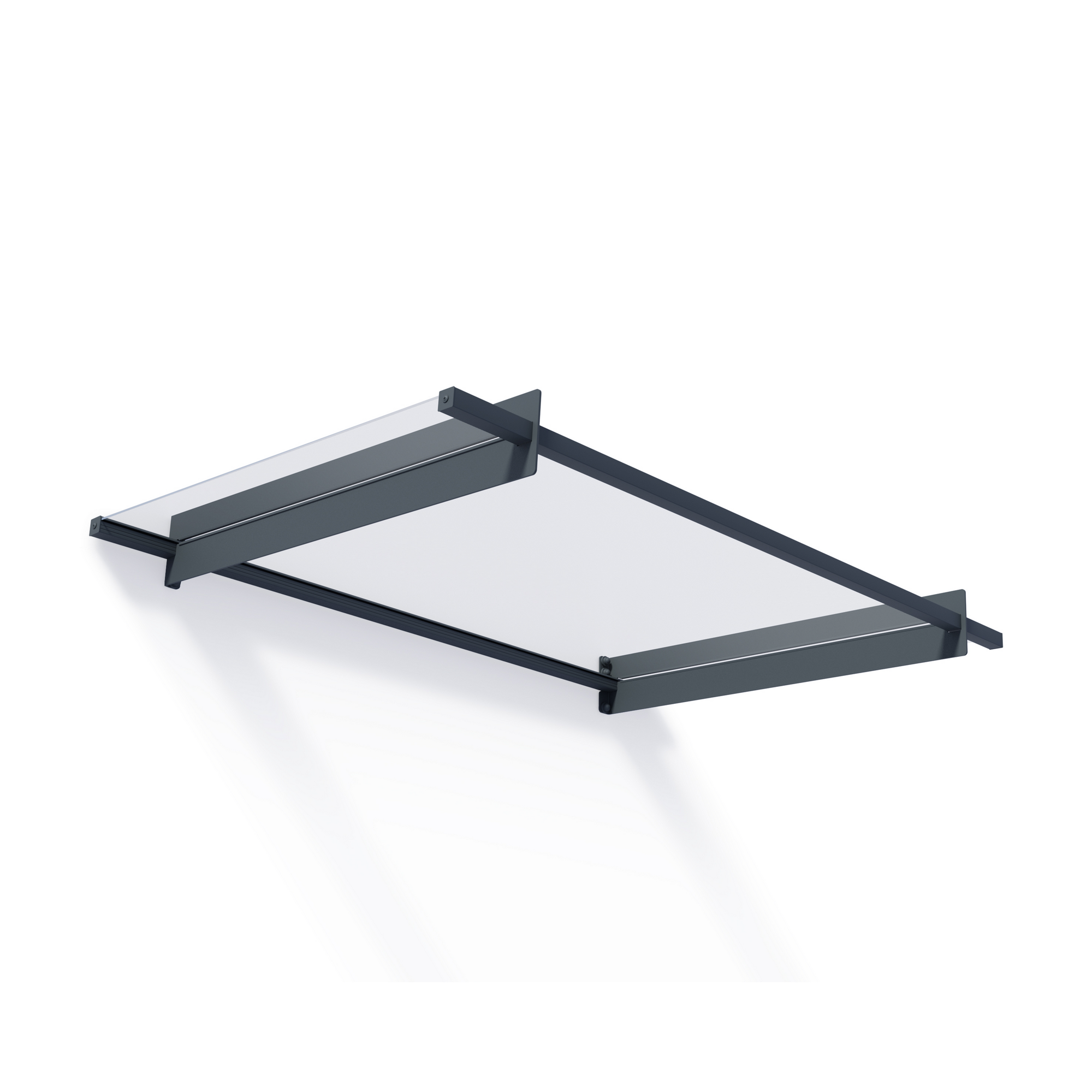 Vordach 'Nancy' anthrazit 94 x 150,5 cm Acrylglas klar