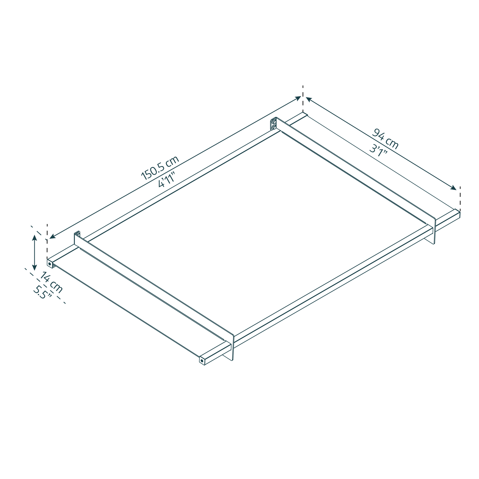 Vordach 'Nancy' anthrazit 94 x 150,5 cm Acrylglas klar