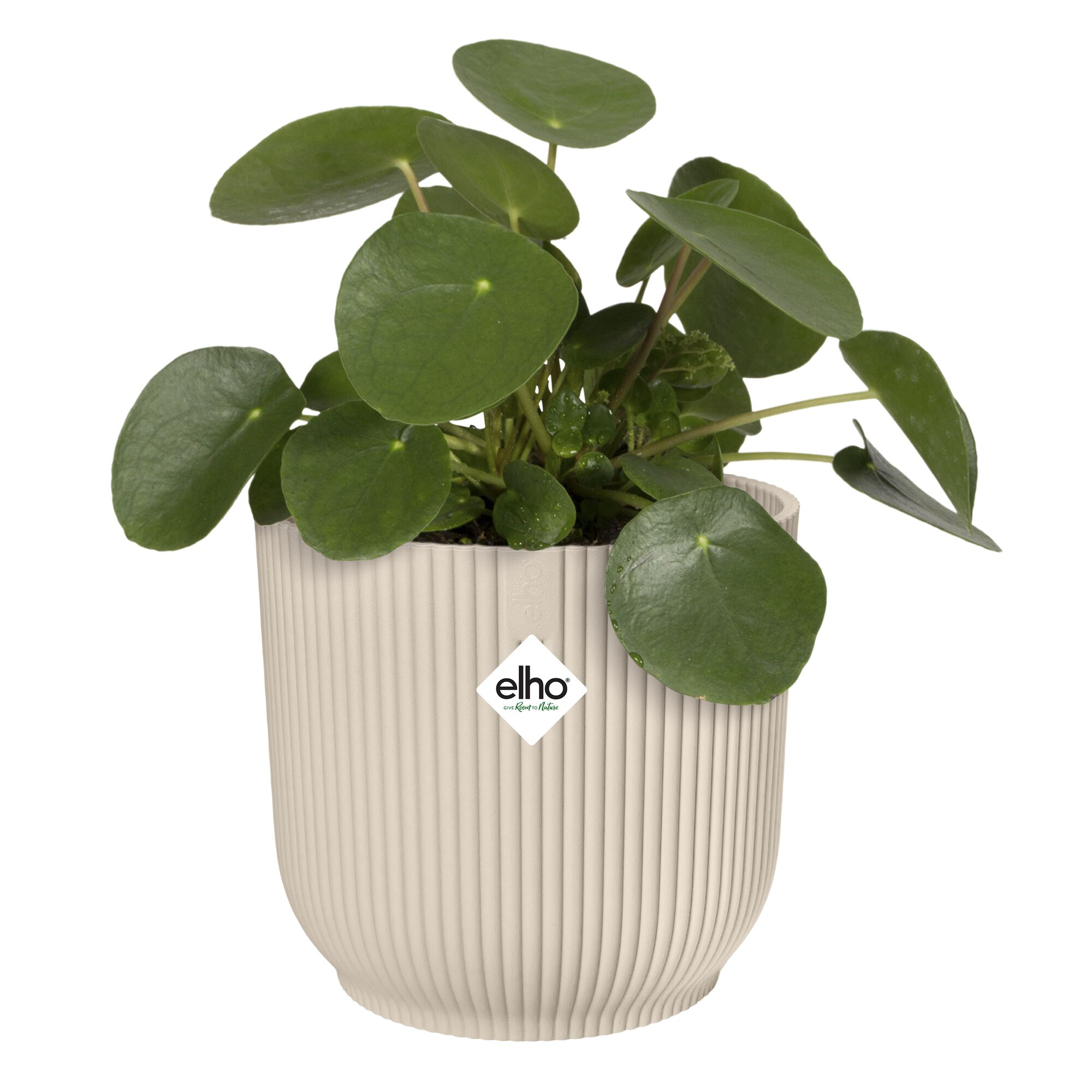 Übertopf 'Vibes Fold Rund' Kunststoff weiß Ø 16 cm