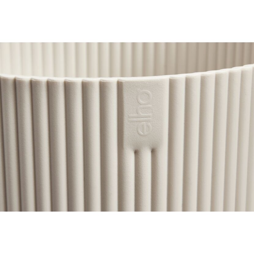 Übertopf 'Vibes Fold Rund' Kunststoff weiß Ø 16 cm
