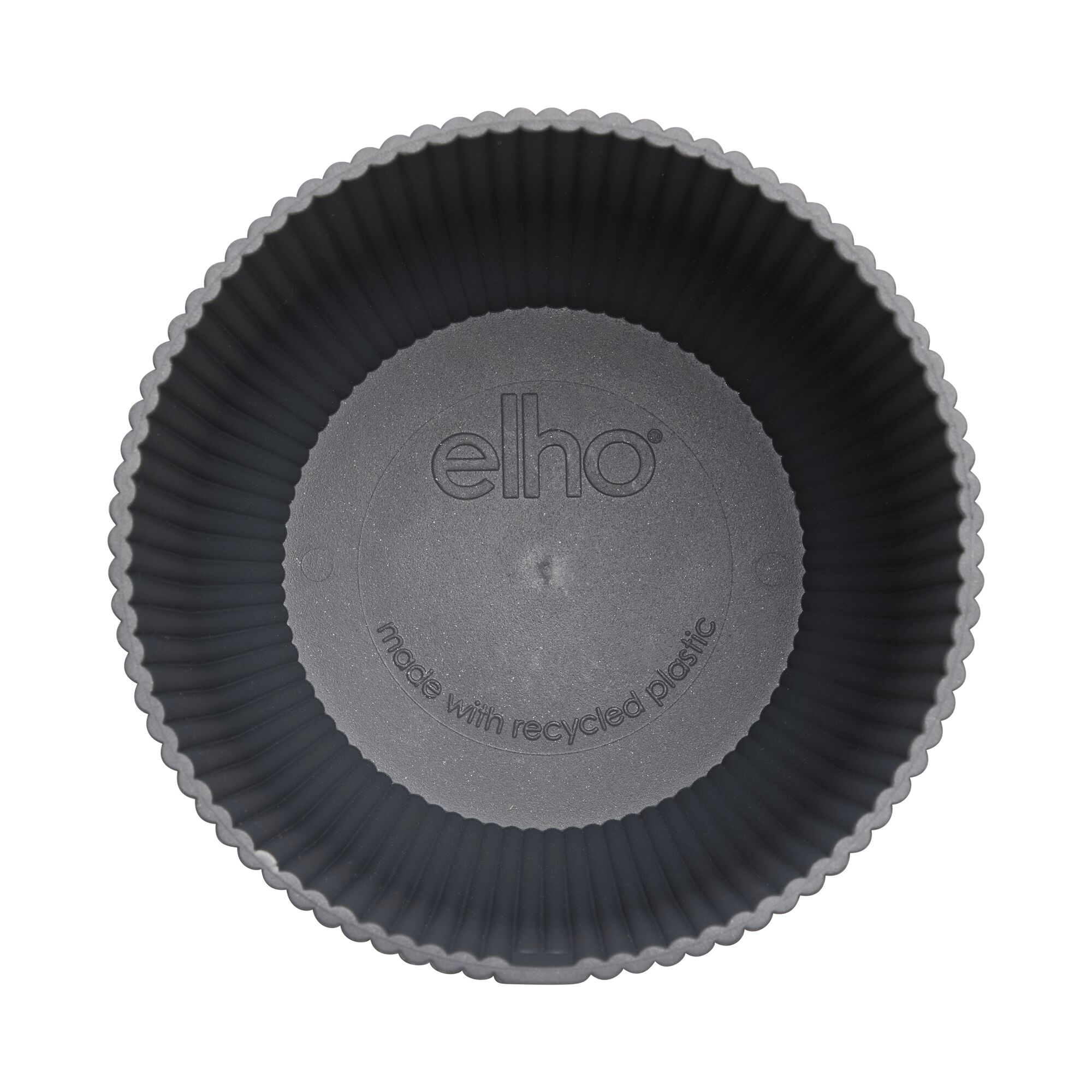 Übertopf 'Vibes Fold Rund Mini' Kunststoff schwarz Ø 11 cm