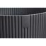 Übertopf 'Vibes Fold Rund Mini' Kunststoff schwarz Ø 11 cm