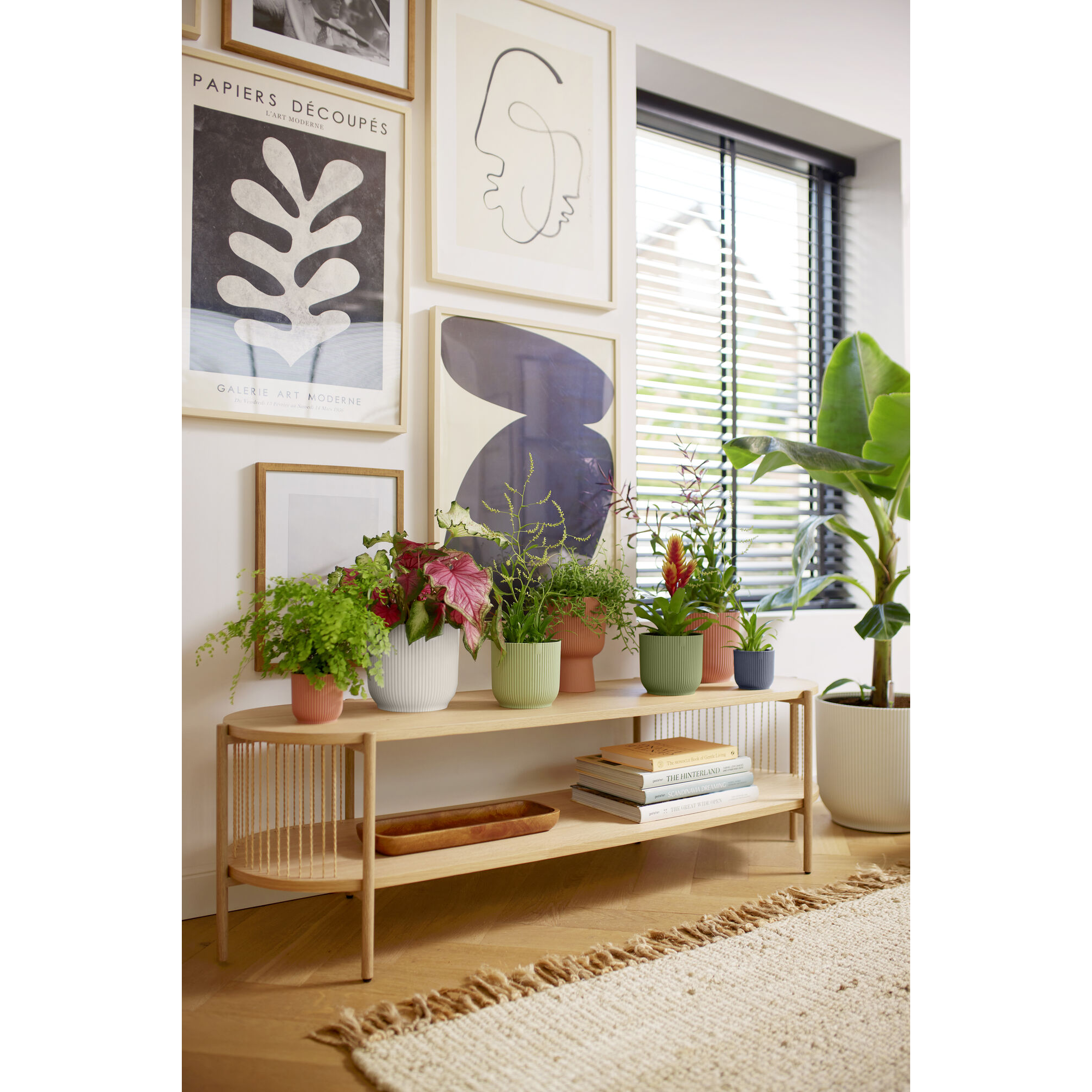 Übertopf 'Vibes Fold Rund Mini' Kunststoff schwarz Ø 11 cm