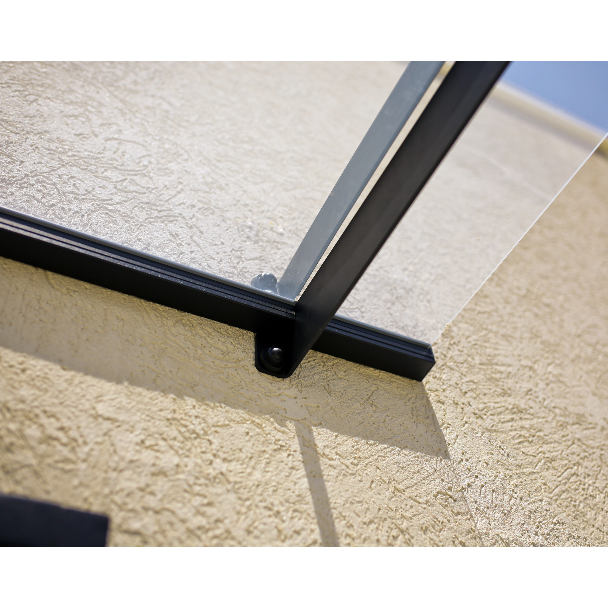 Vordach 'Nancy' anthrazit 94 x 205,5 cm Acrylglas klar