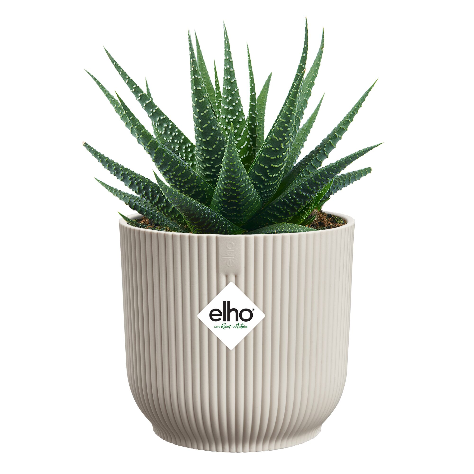 Übertopf 'Vibes Fold Rund Mini' Kunststoff weiß Ø 11 cm