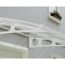 Vordach 'Bordeaux' weiß 139 x 670,5 cm Polycarbonat transparent