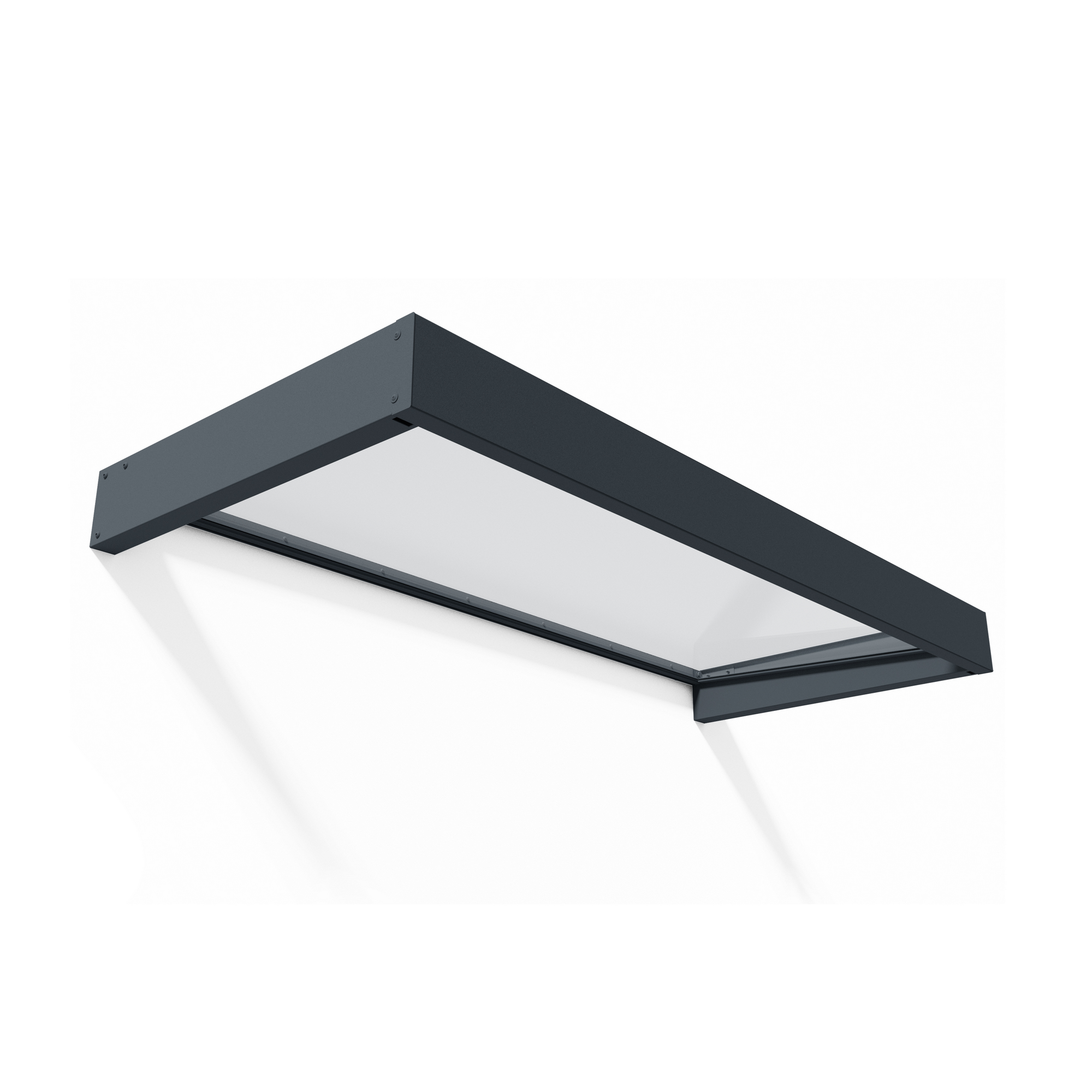 Vordach 'Sophia' anthrazit 95 x 215 cm Acrylglas klar