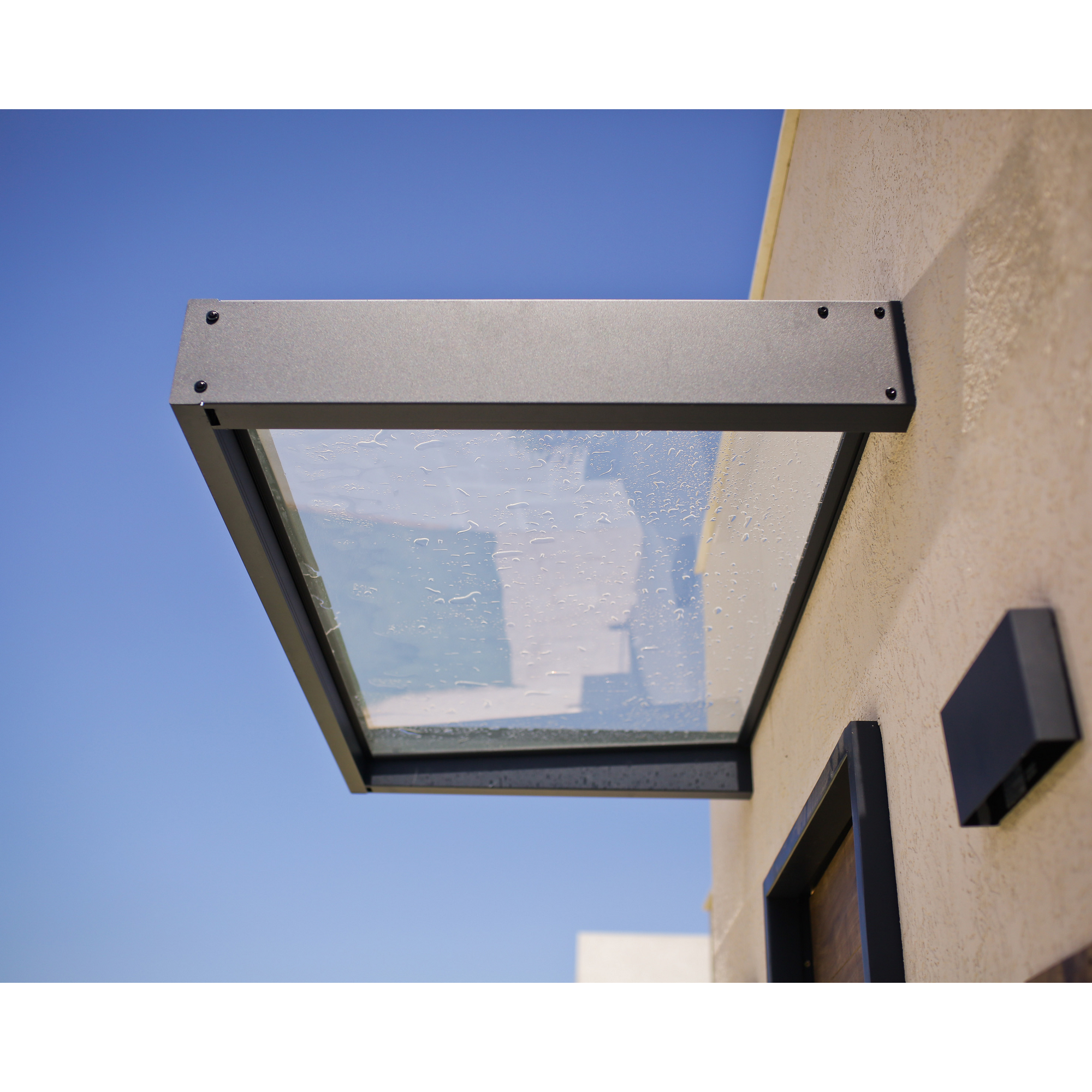 Vordach 'Sophia' anthrazit 95 x 215 cm Acrylglas klar