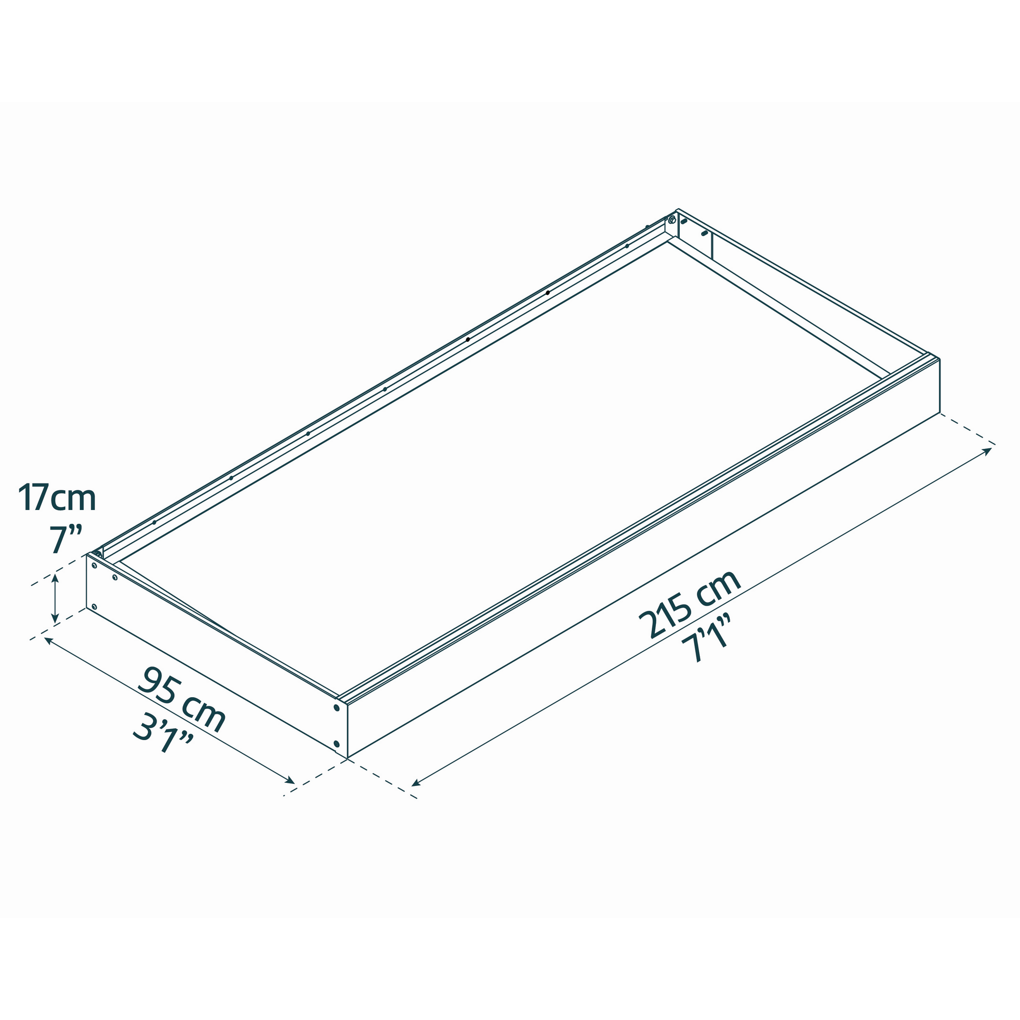 Vordach 'Sophia' anthrazit 95 x 215 cm Acrylglas klar