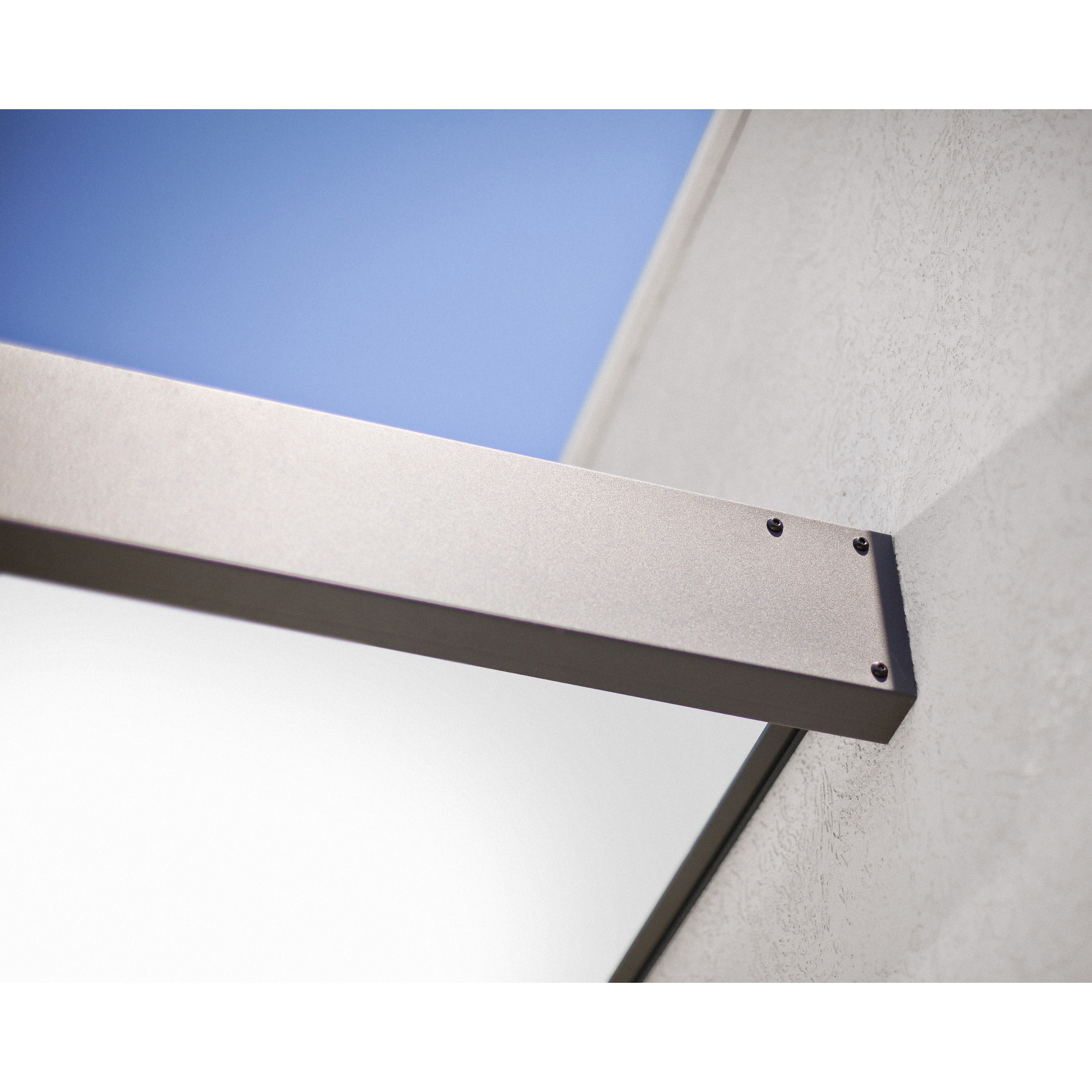 Vordach 'Sophia' anthrazit 95 x 215 cm Acrylglas opalweiß