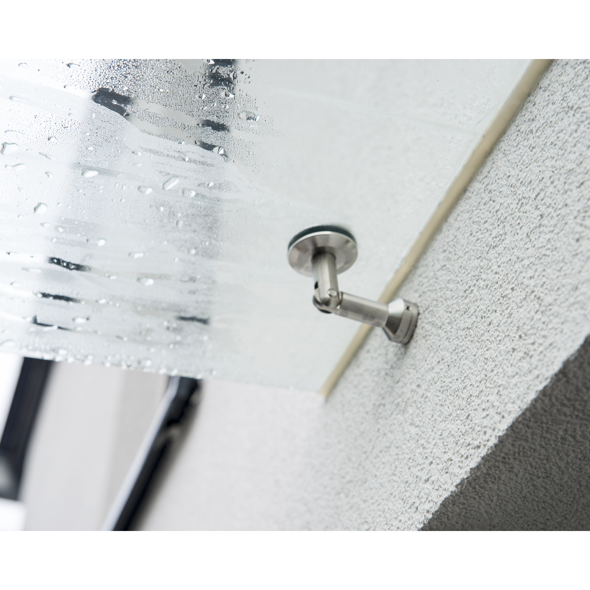 Vordach 'Taurus' silbern 90 x 140 cm Sicherheitsglas klar