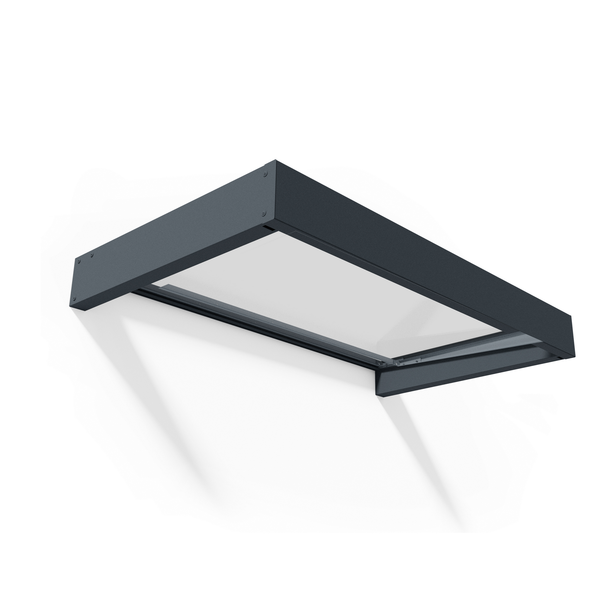 Vordach 'Sophia' anthrazit 95 x 160 cm Acrylglas klar