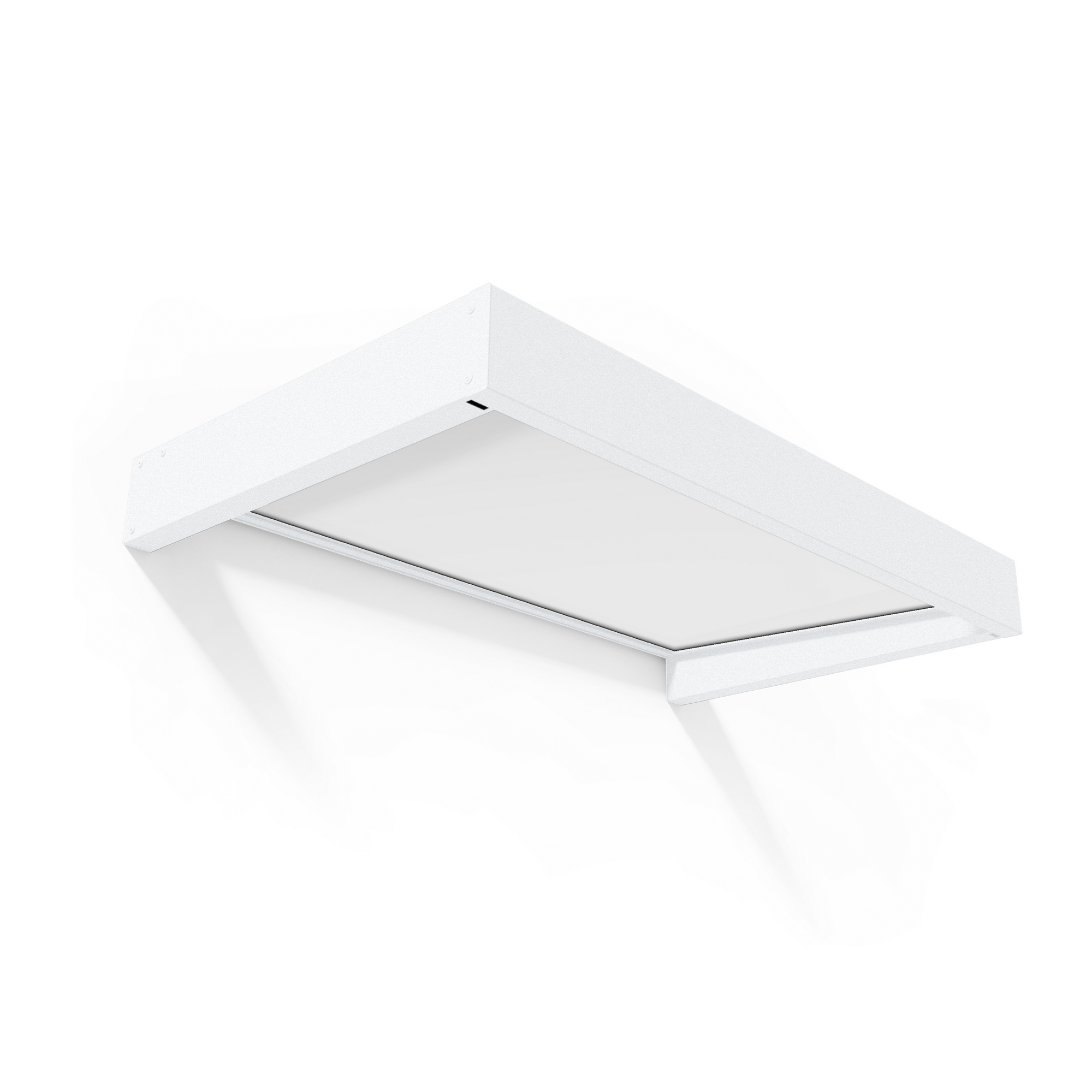 Vordach 'Sophia' weiß 95 x 160 cm Acrylglas opalweiß