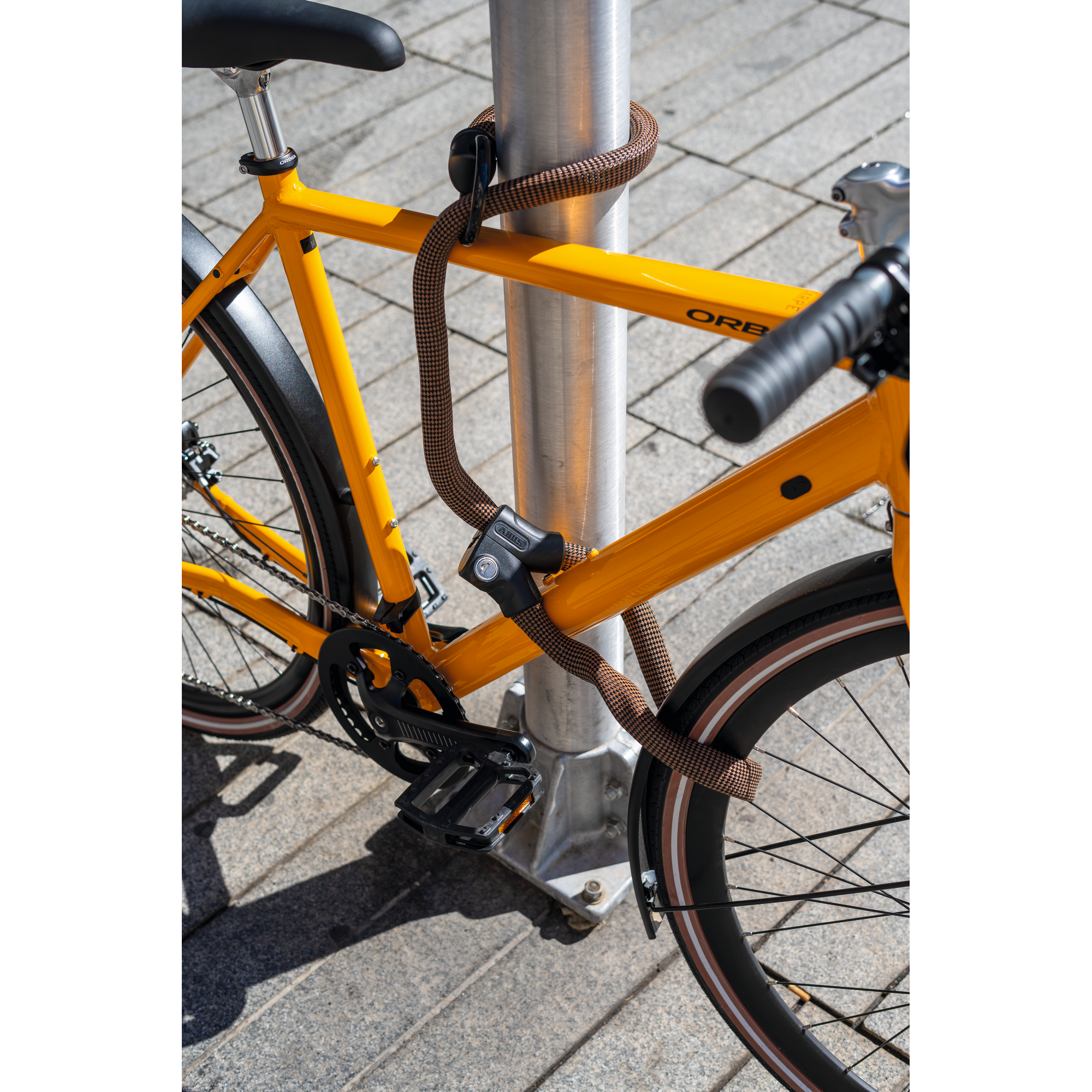 Kettenschloss 'Infinity Loop 1806/110' schwarz Ø 0,6 x 110 cm