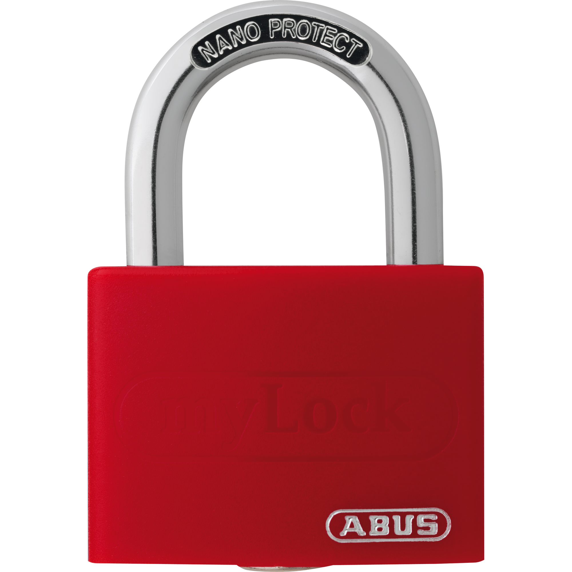 Vorhängeschloss 'T65AL/40 my Lock' rot 4,3 x 6,2 x 1,8 cm