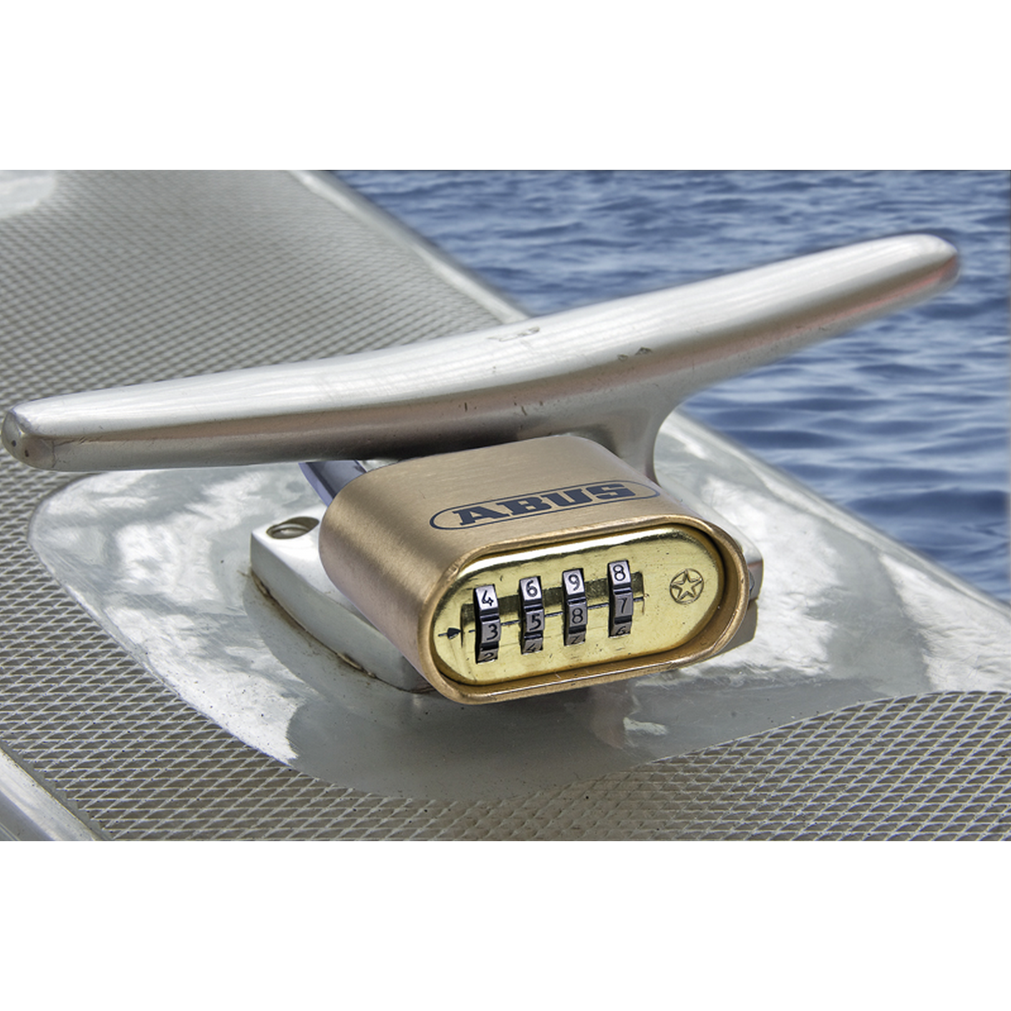 Zahlen-Vorhangschloss '180IB/50 Lock-Tag' Messing