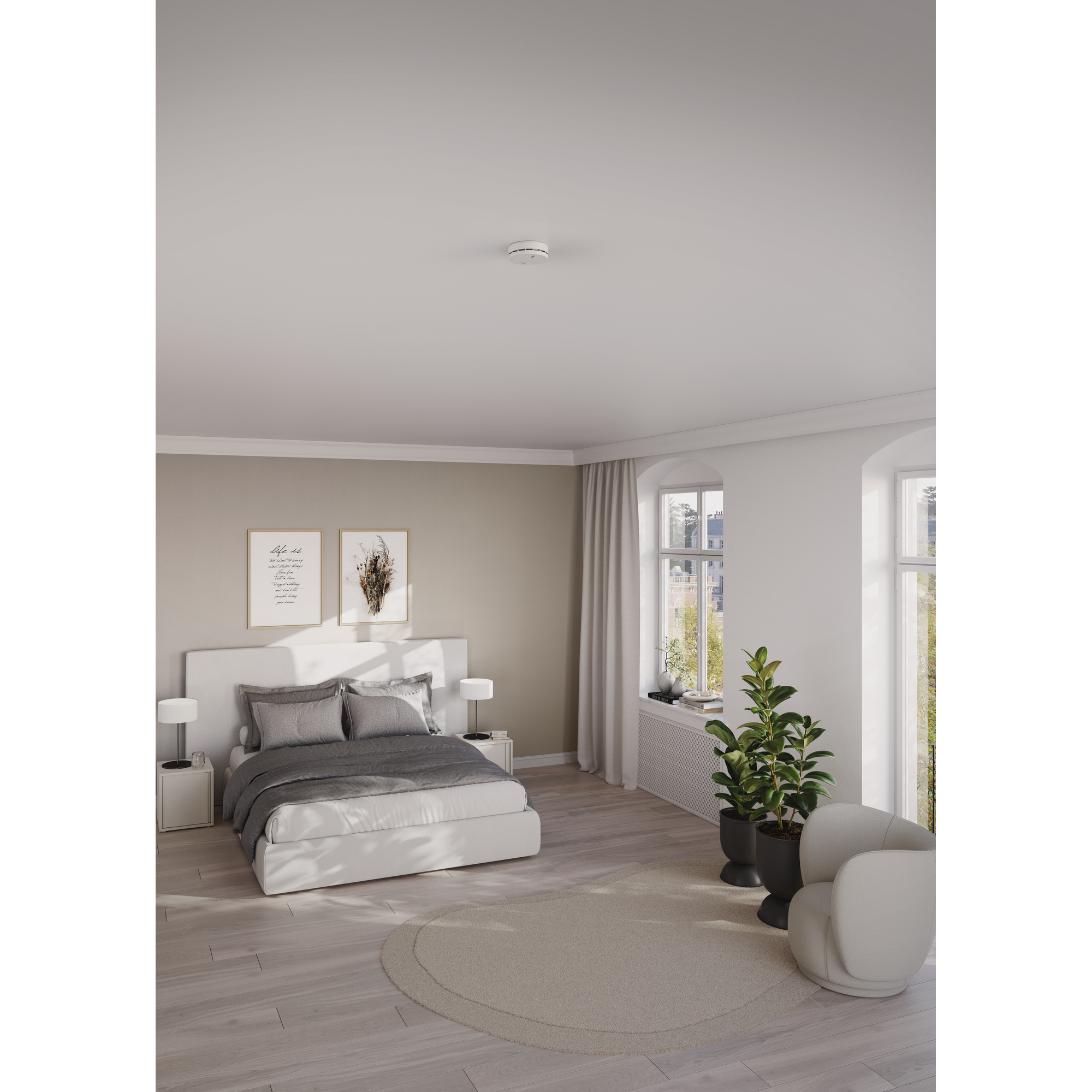 Rauchwarnmelder 'Prefira™ 5 SA1050' weiß Ø 11 cm