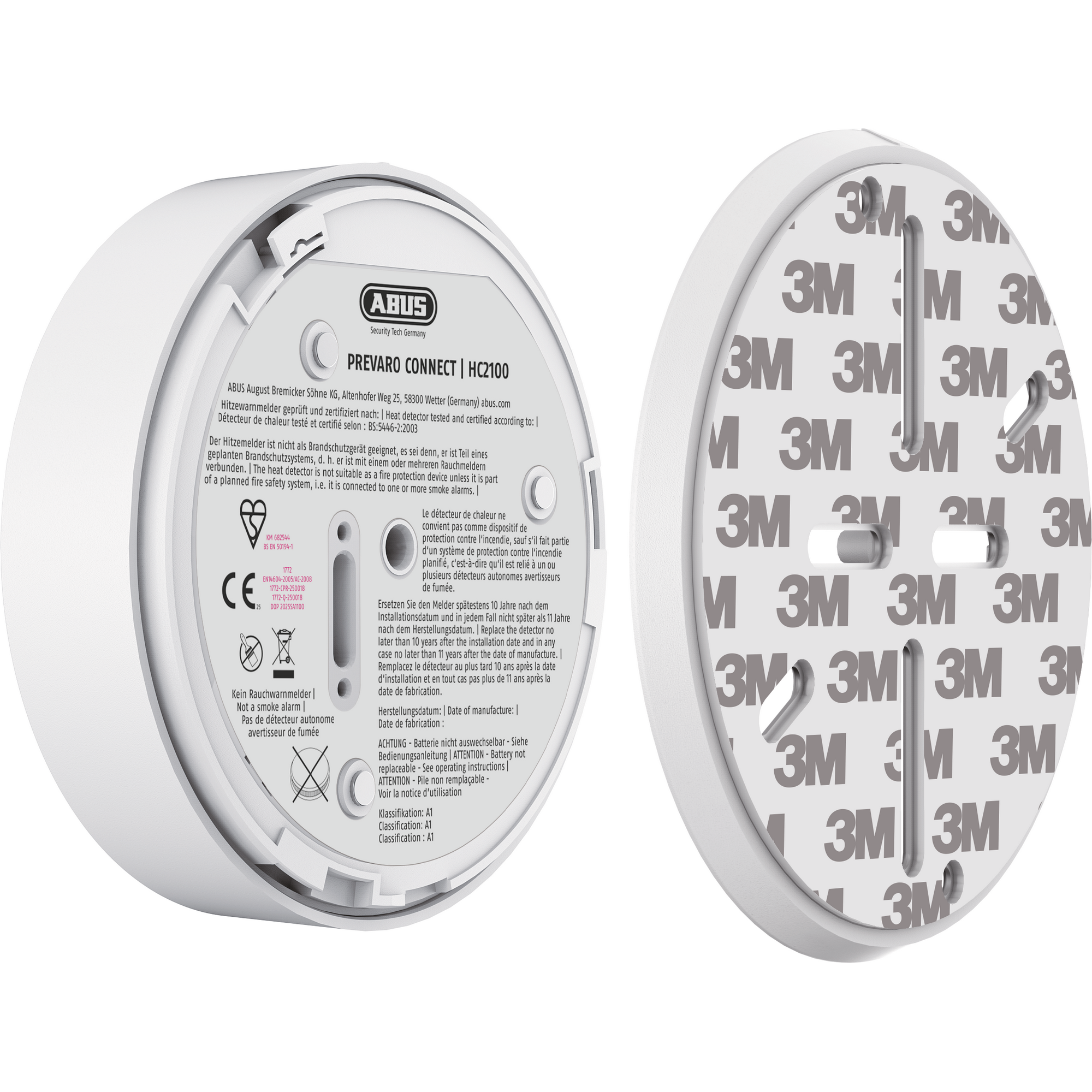 Hitzewarnmelder 'Prevaro™ Connect HC2100' weiß Ø 11 cm