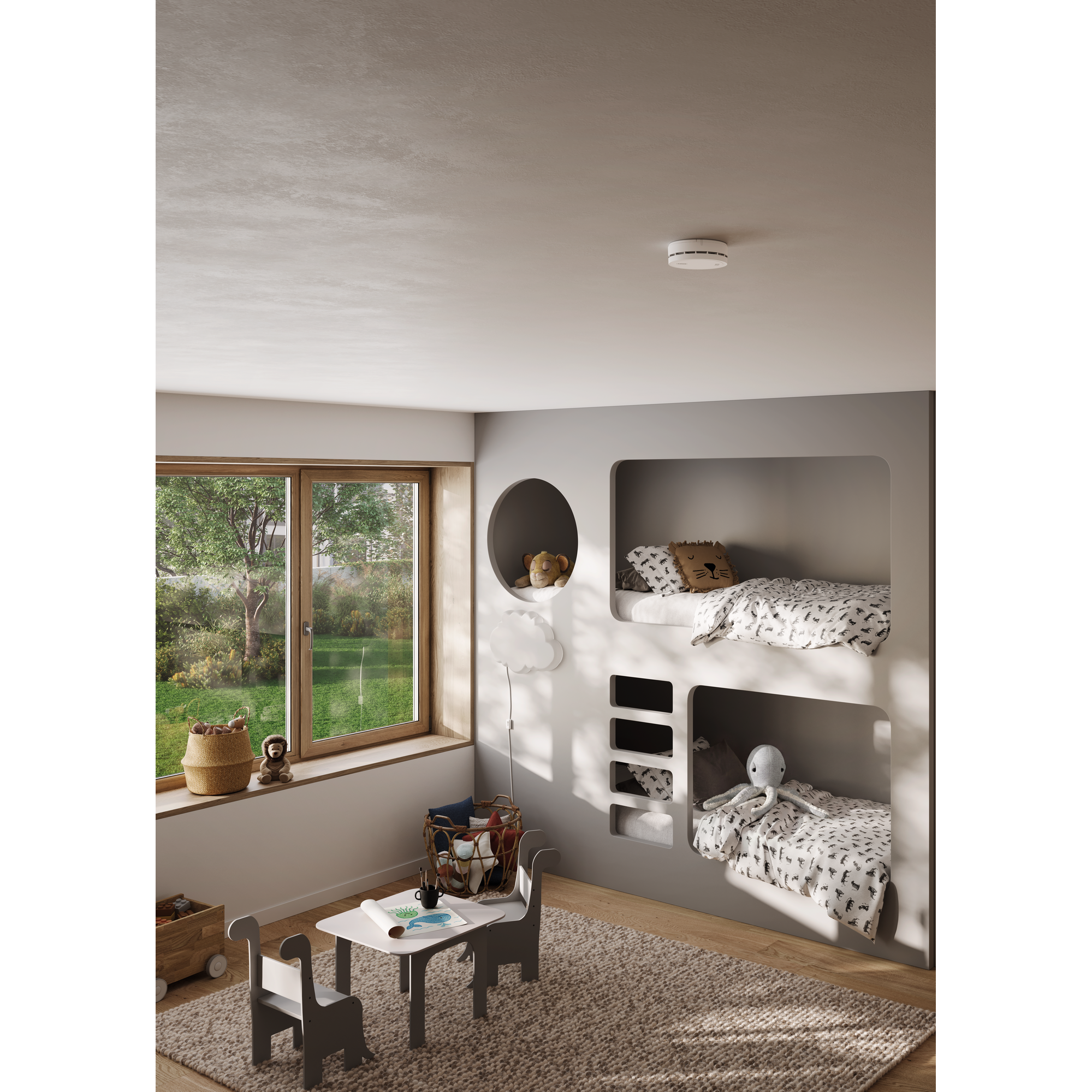 Rauchwarnmelder-Set 'Prefira™ 5 SA1050' weiß Ø 11 cm 3 Stück