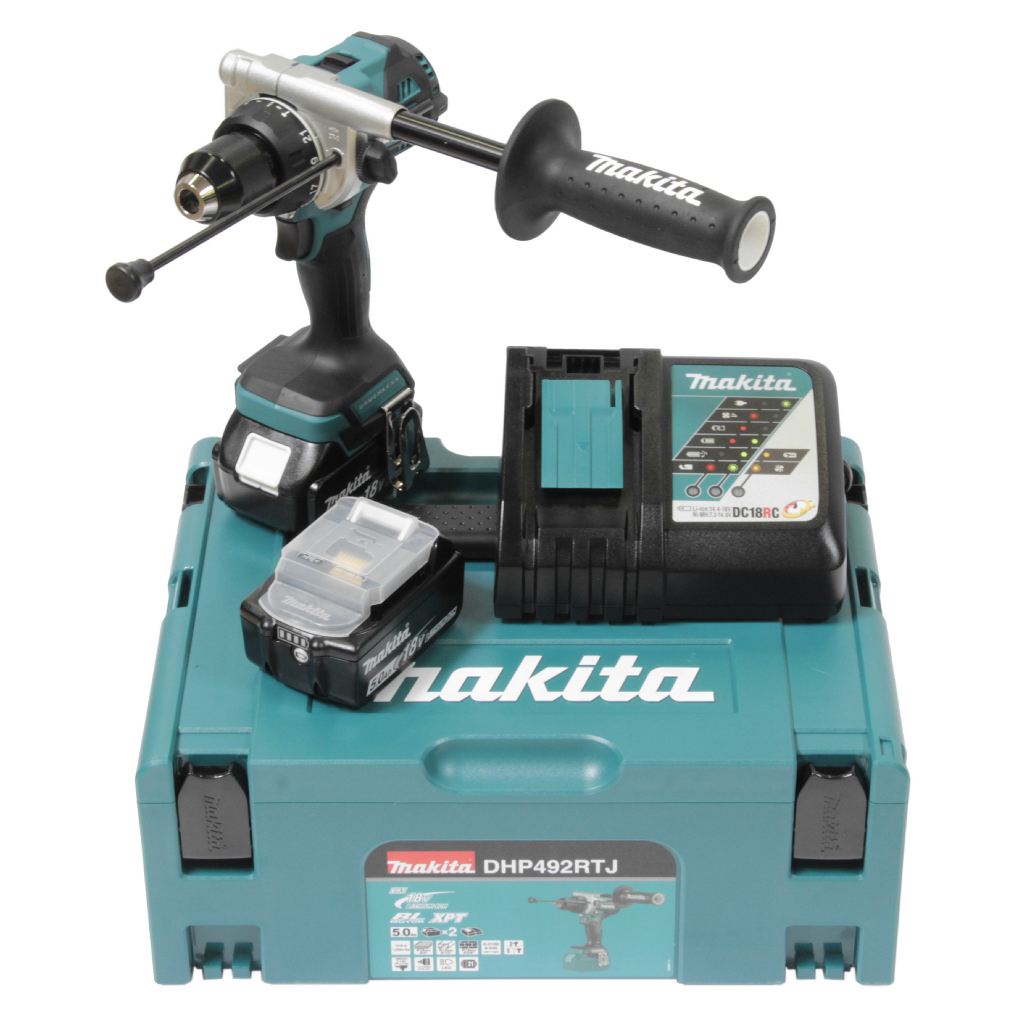 Akku-Schlagbohrschrauber 'DHP492RTJ' 18 V mit Akkus und Ladegerät