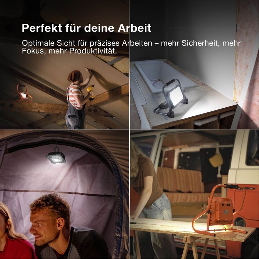 LED-Arbeitsleuchte 'Worklights Battery' 20 W 1600 lm Neutralweiß IP 44