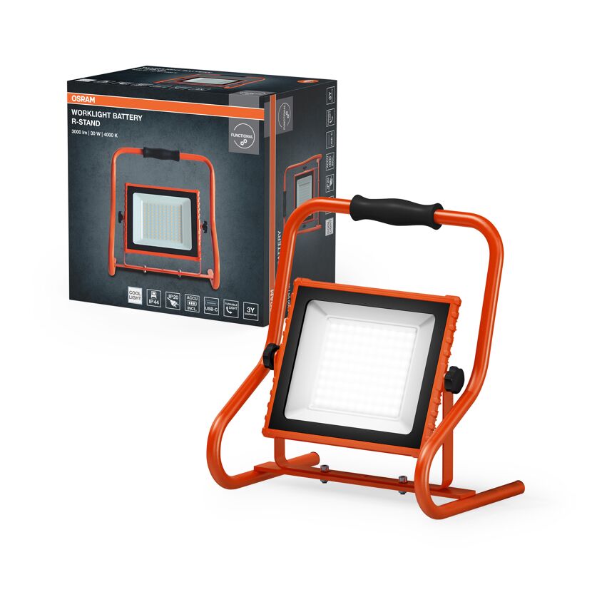 LED-Arbeitsleuchte 'Worklights Battery' 30 W 2400 lm Neutralweiß IP 44