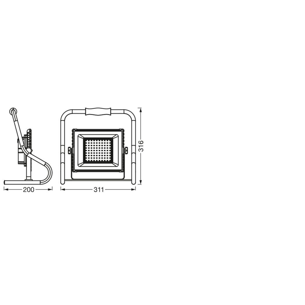 LED-Arbeitsleuchte 'Worklights Battery' 30 W 2400 lm Neutralweiß IP 44