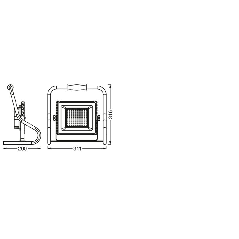 LED-Arbeitsleuchte 'Worklights Battery' 30 W 2400 lm Neutralweiß IP 44