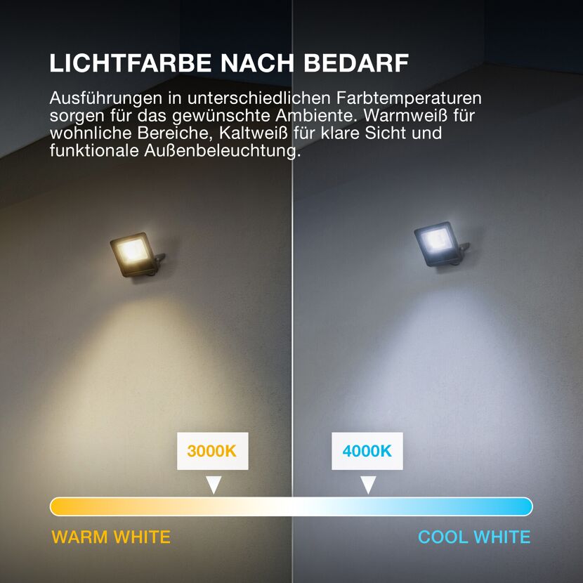 LED-Arbeitsleuchte 'Endura Flood PCR' 20 W 1800 lm Warmweiß IP 65