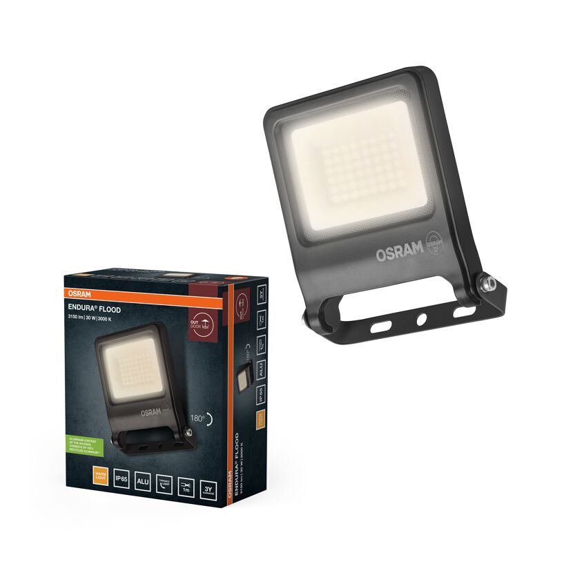 LED-Arbeitsleuchte 'Endura Flood PCR' 30 W 3000 lm Warmweiß IP 65