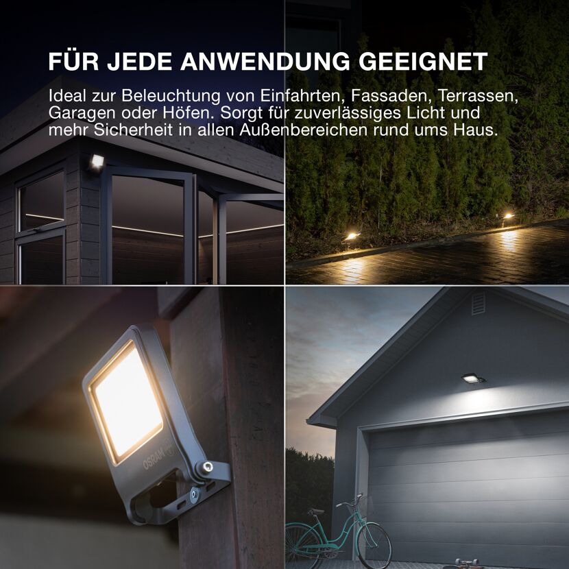 LED-Arbeitsleuchte 'Endura Flood PCR' 30 W 3000 lm Warmweiß IP 65