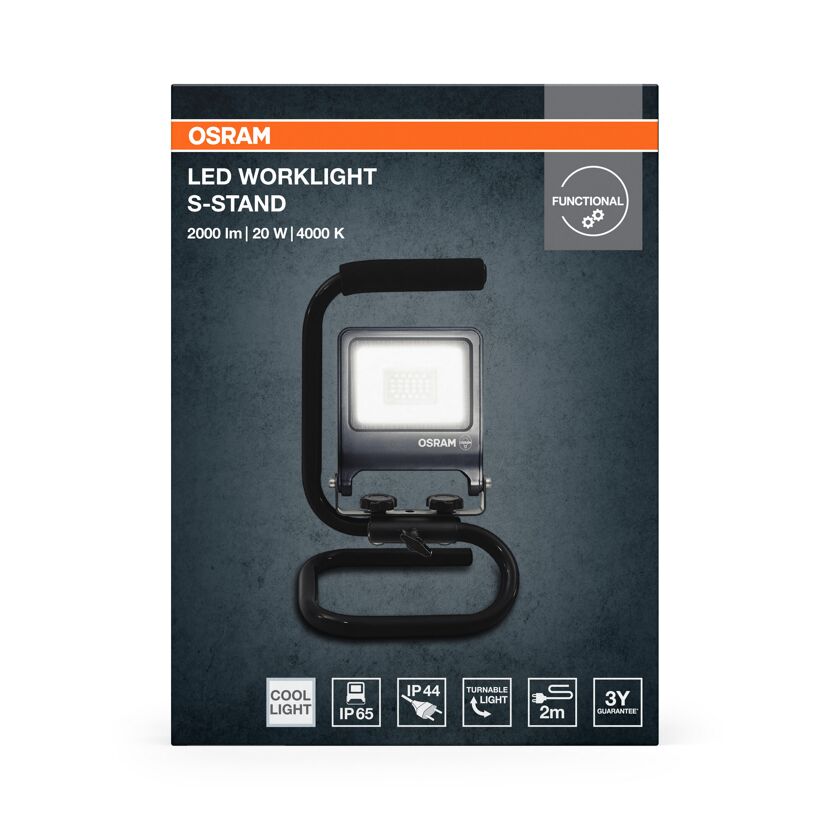 LED-Arbeitsleuchte 'Worklights S-STAND' 20 W 1800 lm Neutralweiß IP 65