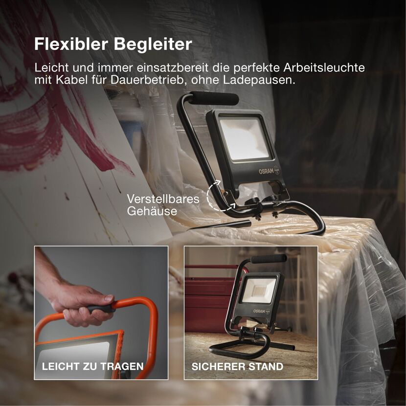 LED-Arbeitsleuchte 'Worklights S-STAND' 20 W 1800 lm Neutralweiß IP 65