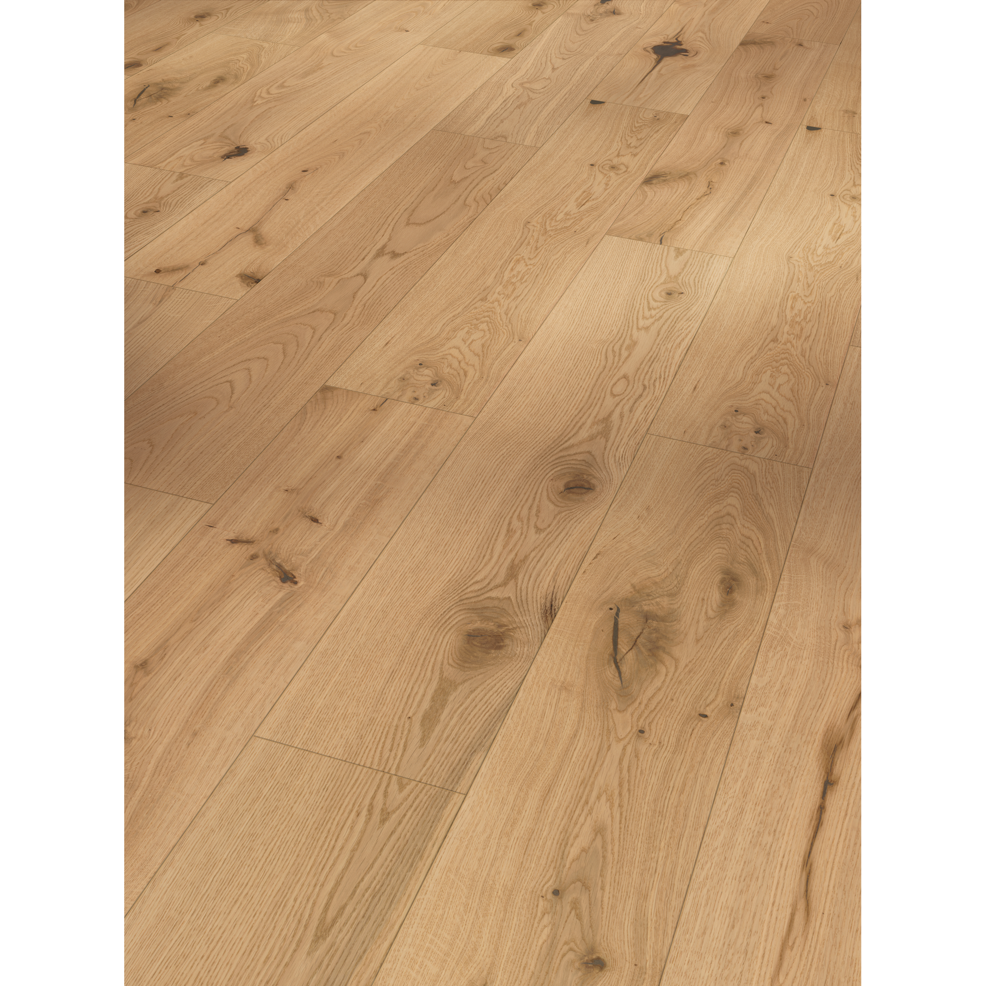 Parkett 'Basic 11-5' Eiche Chianti leicht geweißt lackversiegelt matt 11,5 mm