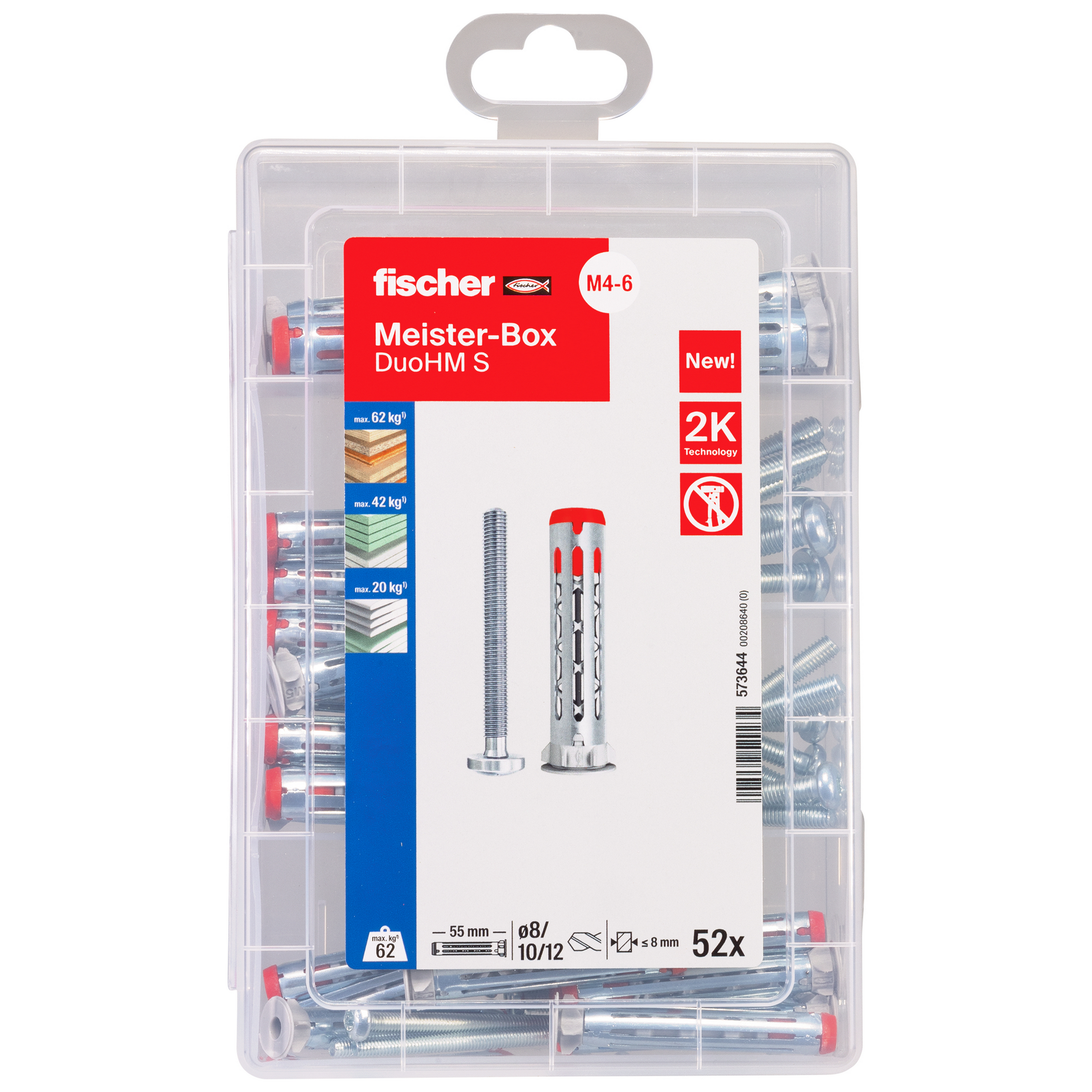 Hohlraumdübelset 'Meister-Box' DuoHM TX 52-teilig