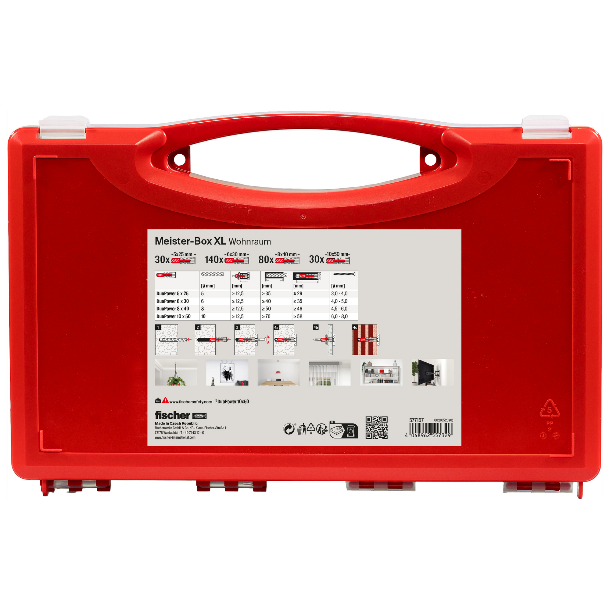 Dübelset für Wohnraum 'Meister-Box' 280-teilig