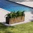 Pflanzkübel 'Deco Planter L' holzfarben/schwarz 150 x 50 x 50 cm