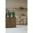 Pflanzkübel 'Deco Planter Divider' holzfarben/schwarz 120 x 25 x 80 cm