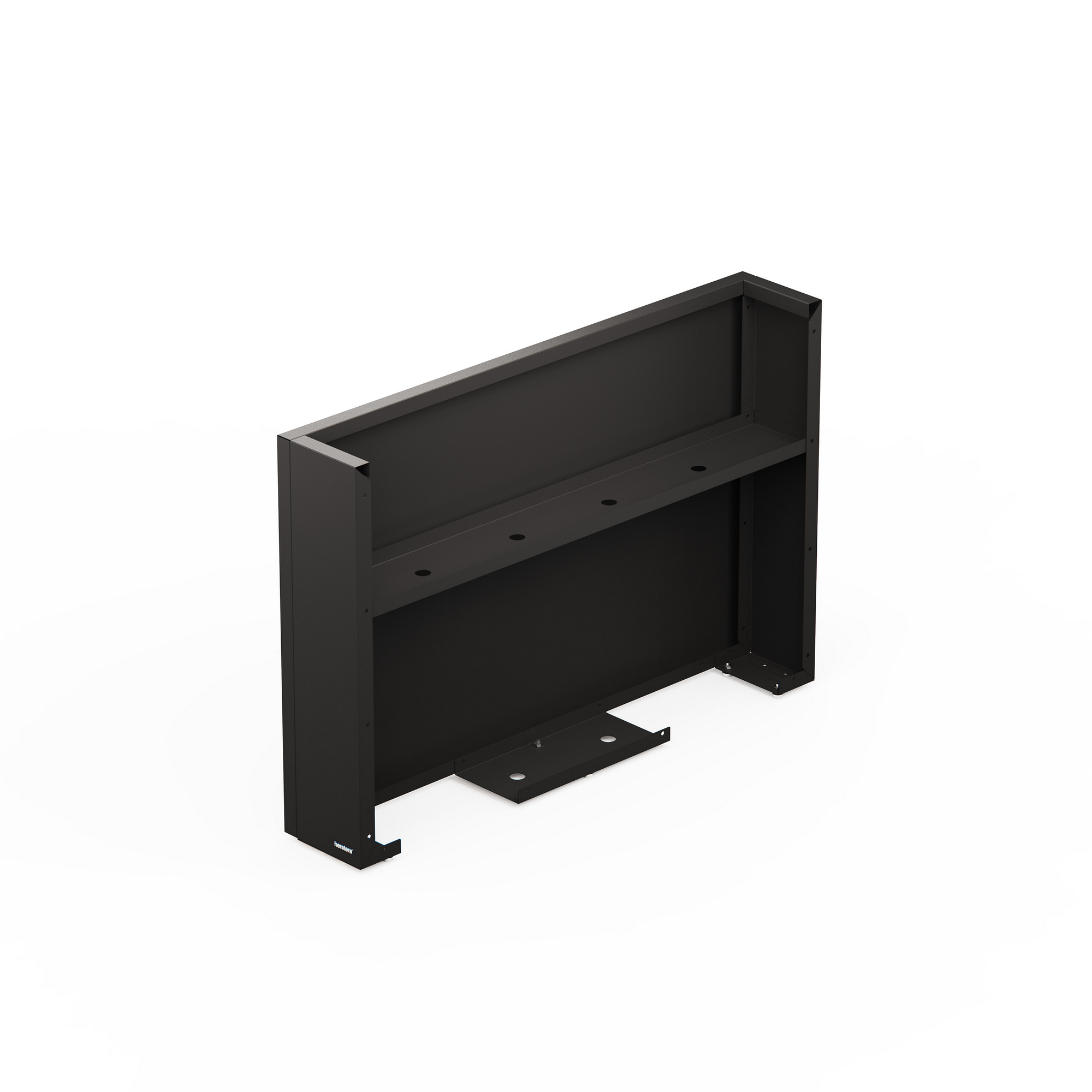 Pflanzkübel 'Deco Planter Divider' holzfarben/schwarz 120 x 25 x 80 cm