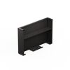 Pflanzkübel 'Deco Planter Divider' holzfarben/schwarz 120 x 25 x 80 cm