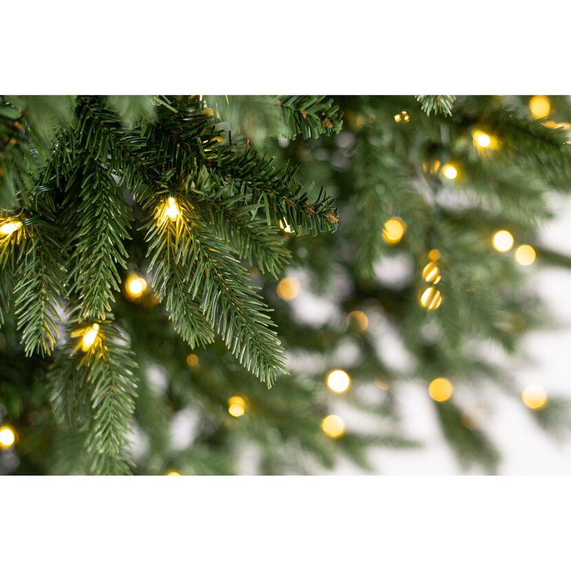 Künstlicher Weihnachtsbaum 'Sherwood' Fichte mit 800 LEDs in warmweiß/bunt, Fernbedienung, Ständer Ø 134 x 210 cm