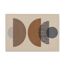 Fussmatte 'Miabella' 50 x 70 cm Kreise beige