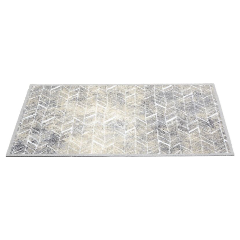 Fussmatte 'Miabella' ca.66 x 110 cm Fischgrät Linien