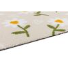 Fussmatte 'Miabella' 66 x 110 cm Gänseblümchen beige